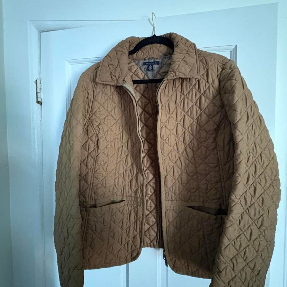 Tommy hilfiger tan quilted diamond